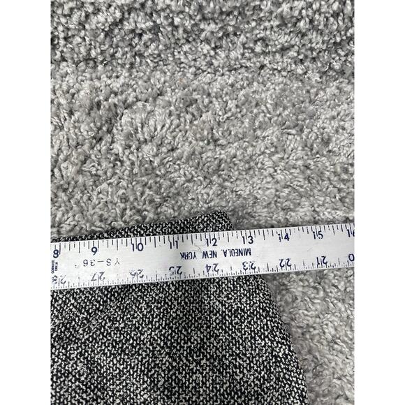 Women H&M Mini Skirt Size 2 Black & White Zipper Elastic Waist - Picture 4 of 10